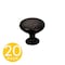 Sapphire Alpha Series 1 in. Modern Oil Rubbed Bronze Round Cabinet Hardware Knob 20-Pack SP-1145-K-ORB-20 - alternate 1